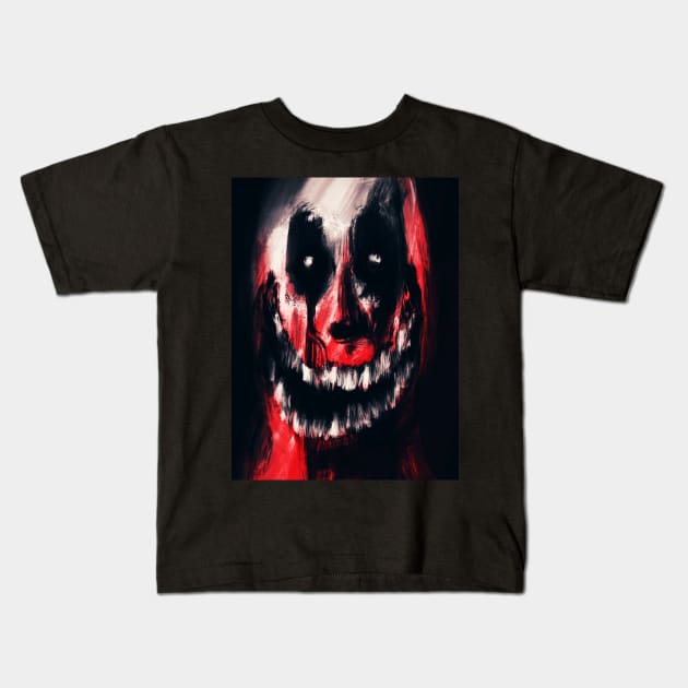 Blood smile Kids T-Shirt by Interium